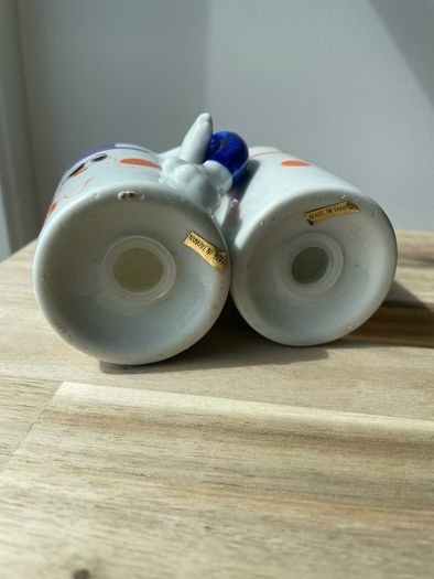 Vintage Porcelain Mug People Salt & Pepper Shaker