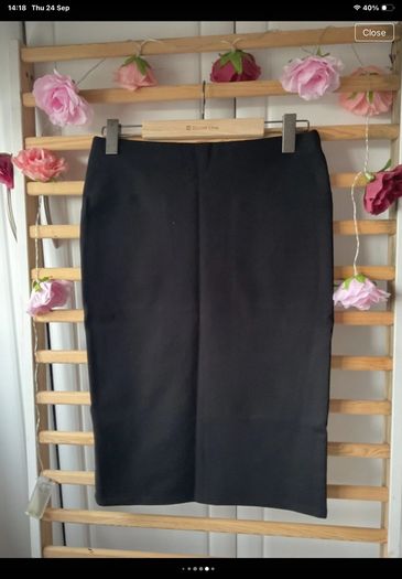 skirt Bnwt black pencil skirt size 12 front zipped detail