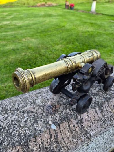 Brass signal cannon
