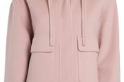 Max Mara Gary Hooded Patch Pocket Jacket - Powder Pink - RRP 529 - Fits UK 12