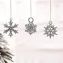 Snowflake Charm, 70 Pieces Mixed Snowflake Pendants Antique Silver Snowflake Charms Christmas Jewelry Making (FREE POSTAGE) Image 3