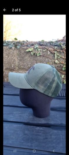 Trucker cap with duck patch