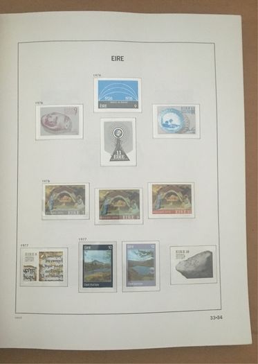1929-1995 Ireland Commemorative incl sheetlets & 1968-1995 Definitive (inc Gerl series, Architecture & Treasures inc Enschede) Stamp Collection in Davo Album. (shown in 95 images)