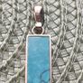 Vintage Sterling Silver & Genuine Turquoise Pendant (Around 22 years old) Image 5