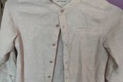 Linen beige shirt five six years old