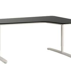 Ikea Bekant Corner Desk and unopened shelf for desk