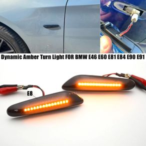 Flashing Indicator LED Turn Signal Side Marker Light For BMW E60 E61 E90 E91 E87 E81 E83 E84 E88 E92 E93 E82 E46 1 3 5 series