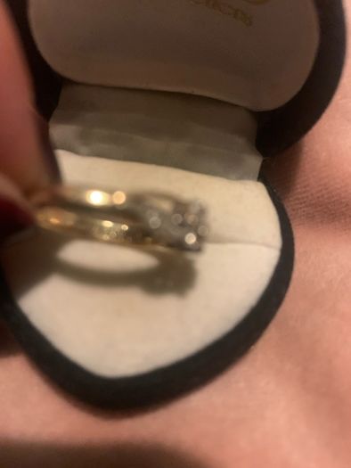 Gold and diamond ring