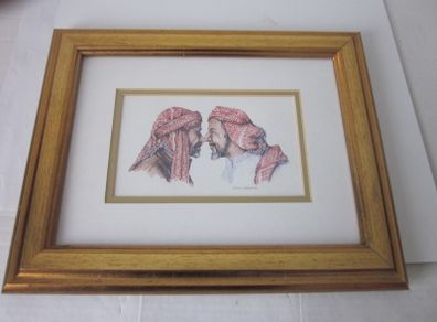 Watercolour Print  Greetings my Friend  by Margaret Henderson.