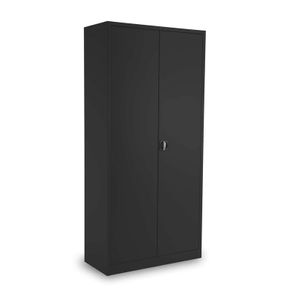 NEW Metal Storage Cupboard 1800mm High - Black
