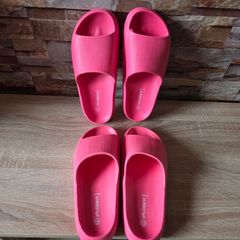 Brand new pink slide sandals, 2 pairs in size 38 and 40