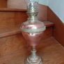 vintage French copper/brass oil lamp Image 2