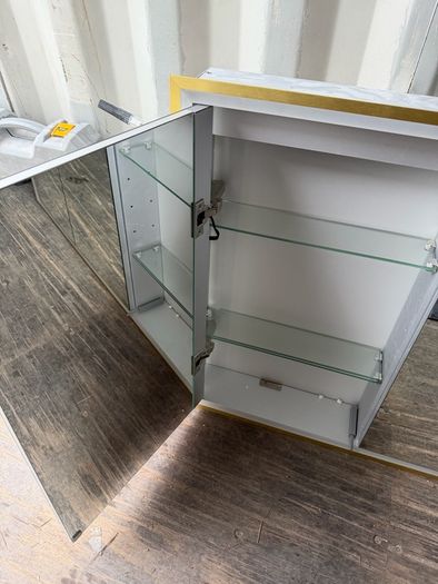 Large HIB recessed bathroom mirror unit 3 doors