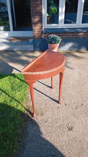 Half moon console table