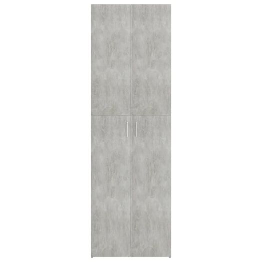 Office Cabinet Concrete Grey 60x32x190 cm Chipboard