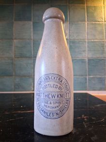 Guinness stoneware stout bottle