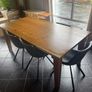 Solid Wood Kitchen Table for Sale Image 2