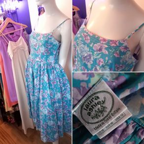 Laura Ashley 1980s Vintage Dress