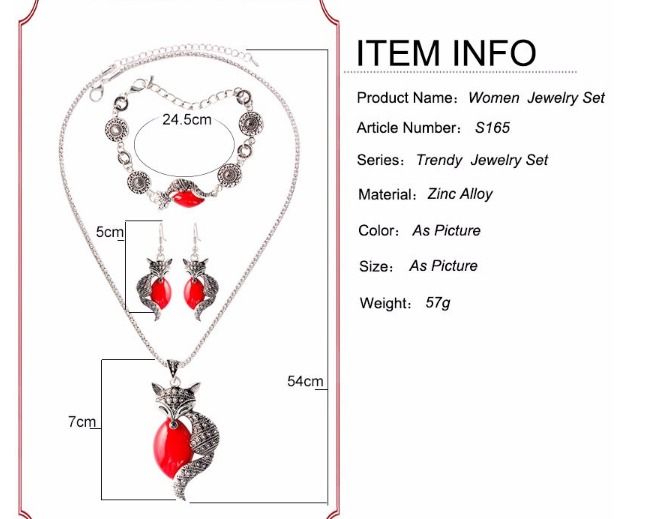 Fox Jewellery Set