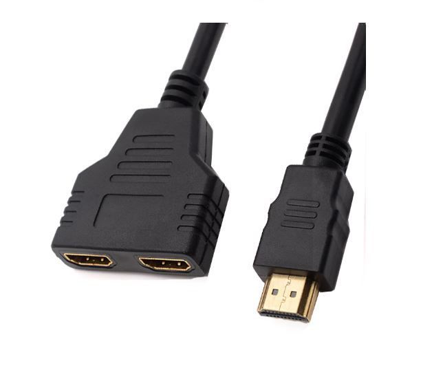 HDMI Splitter 1 to 2 Cable Male to Female M/F 1 in 2 out Adapter HDMI Converter