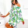 Floral Dress, Green And Purple Image 7
