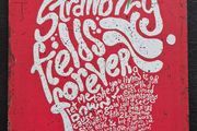 The beatles , vintage style metal sign .