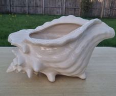 Atlantic Mold  ceramic planter in the shape of a seashell
