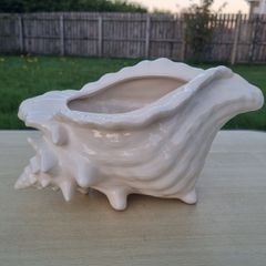Atlantic Mold  ceramic planter in the shape of a seashell