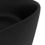 Luxury Wash Basin Round Matt Black 40x15 cm Ceramic Image 5