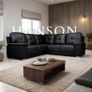 Hanson Fullback Leather Sofa Set Image 2