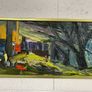 expressionistic oil on canvas signed Clarke Image 4
