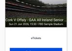 Gaa Tickets Cork V Offaly