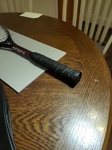 Squash racket and case