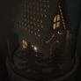 Christmas LED Glass Globe Cottage Image 4