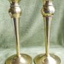 Vintage Solid Brass Pair of Candlestick Holders Image 7