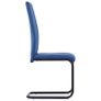 Cantilever Dining Chairs 2 pcs Blue Faux Leather Image 4