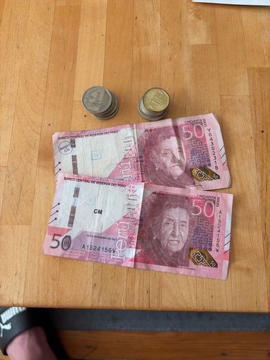 Peruvian currency soles