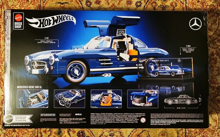 Mattel Brick Shop Hot Wheels Mercedes-Benz 300 Sl Building Toy Kit