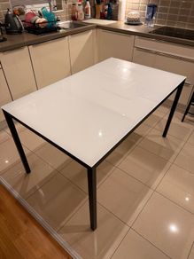 Glass top kitchen table