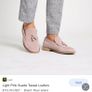 River Island Men Light Pink Suede Tassel Loafers Image 6