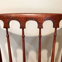 Pair of Edwardian Banister Back Chairs - Stunning!