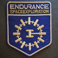 Interstellar, film insignia, cloth patch.