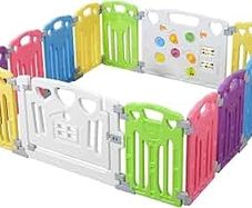 Baby Playpen Kids Activity Centre Safety Play Yard Home Indoor Outdoor New Pen (Multicolour, Classic Set 14 Panel) (Multicolour 14 Panel)