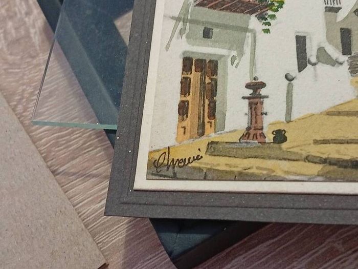 Vintage Columbia TriStar International Television Framed Miniature Art
