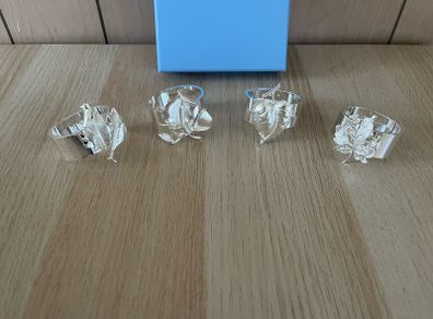 Newbridge Silverware leaf Napkin Rings