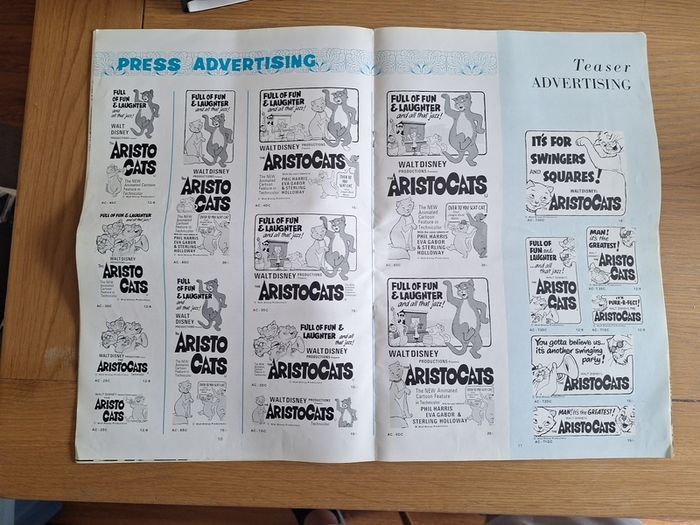 Walt Disneys The Aristocats Press Campaign Book