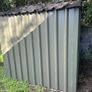 Green metal garden shed Image 2