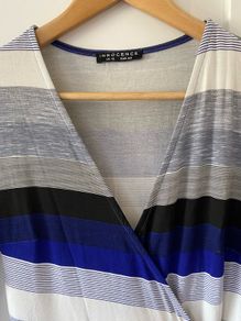 3/4 length sleeve wrap dress