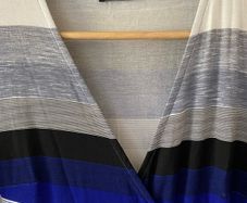 3/4 length sleeve wrap dress