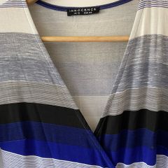 3/4 length sleeve wrap dress